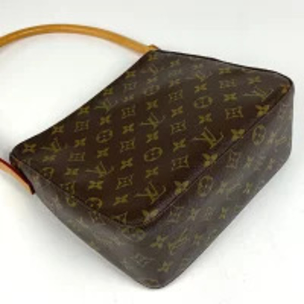 Louis Vuitton Monogram Shoulder Looping Brown Bag Brown